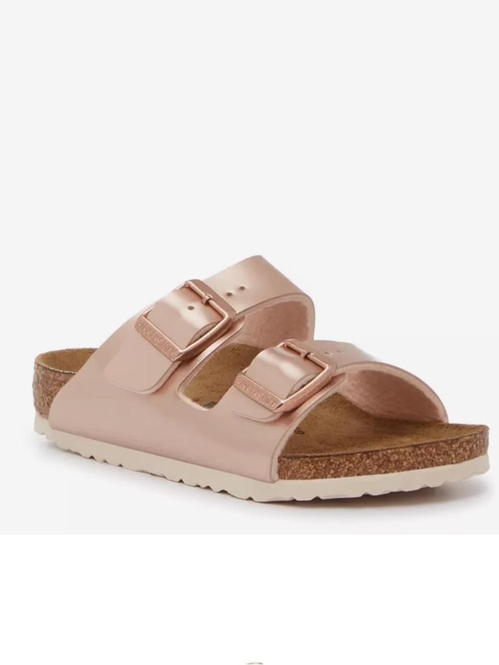 Birkenstock Arizona Girls Rose Gold Slide Sandals size 3